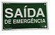 Placa Saida de Emergencia 25x15 Encartale - Imagem 1