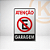 Placa Atenção - Garagem 20 x 30 - Imagem 1