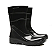 Bota Galocha Pvc Preta Limpeza Faxina  Antiderrapante - Imagem 1