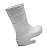 Bota Galocha Pvc Limpeza Faxina Branca Antiderrapante Bracol - Imagem 1