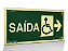 Placa Fotoluminescente S16-D Saída Acessível à Direita - Imagem 3