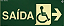 Placa Fotoluminescente S16-D Saída Acessível à Esquerda - Imagem 1