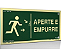 Placa S18 Porta Corta-Fogo Aperte e Empurre - Imagem 2