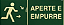 Placa S18 Porta Corta-Fogo Aperte e Empurre - Imagem 3