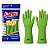 Kit 5 Pares Luva em Látex Reforçada Verde - SANRO - Imagem 1
