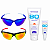 Kit Ciclista Óculos Kronos + Protetor Solar FPS 80 + Protetor Labial Grátis - Imagem 1