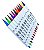 Caneta Brush Pen 24 Cores Duas Pontas para Lettering Brw - Imagem 3