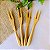 Jg Garfos Para Petiscos Bambu 4pc - Imagem 1