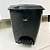Lixeira Com Pedal Gold Plastico Preta 12l - Imagem 1