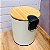 Lixeira Com Pedal Metal E Bambu Branca 5l - Imagem 3