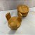 Porta Copos Com Suporte Bambu Redondo 6pc - Imagem 4