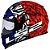 Capacete LS2 FF358 Memphis Laranja/Azul - Imagem 1