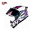 Capacete Bieffe B-12 KF Branco Perolado/ Roxo - Imagem 1
