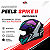 Capacete Peels Spike II Preto Fosco com Roxo - Imagem 2