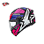 Capacete Peels Spike II 1ST Preto com Rosa Brilho - Imagem 1