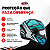 Capacete Peels Spike II 1ST Preto Brilho com Verde Água - Imagem 5