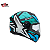 Capacete Peels Spike II 1ST Preto Brilho com Verde Água - Imagem 1