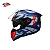 Capacete Peels Icon Tokyo Lançamento Azul Fosco e Branco Prateado C/ Óculos Interno - Imagem 1