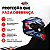 Capacete Peels Icon Tokyo Lançamento Azul Fosco e Branco Prateado C/ Óculos Interno - Imagem 5