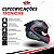 Capacete Peels Icon Pro Field Preto Fosco/Ciano C/ Óculos Interno - Imagem 4