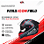 Capacete Peels Icon Pro Field Preto Fosco/Ciano C/ Óculos Interno - Imagem 2