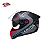 Capacete Peels Icon Pro Field Preto Fosco/Ciano C/ Óculos Interno - Imagem 1