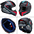CAPACETE PEELS ICON PRO FIELD PRETO FOSCO/CIANO - Imagem 2