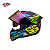 Capacete Peels Icon RT Amarelo e Rosa C/ Óculos Interno + Viseira Camaleão - Imagem 1