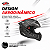Capacete Peels Icon Pro Fast Preto Fosco e Branco C/ Óculos Interno - Imagem 3