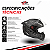 Capacete Peels Icon Pro Fast Preto Fosco e Branco C/ Óculos Interno - Imagem 4