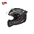 Capacete Peels Icon Pro Fast Preto Fosco e Branco C/ Óculos Interno - Imagem 1