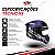 Capacete Peels Icon pro Fusion Azul/ Roxo C/ Óculos Interno - Imagem 4