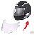 Viseira Pro tork New Liberty Four 4/5 R8 Fechado 2mm Cristal Original - Imagem 1
