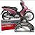 Patim de Freio Lona BIZ 100/125 Tras. STD DIAFRAG DFH-00123 - Imagem 1