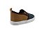 Tenis Molekinho 2133.101 Napa Tecido Jeans Caramelo Preto - Imagem 3