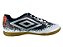 Chuteira Umbro Futsal Cosmic Branco Marinho Laranja - Imagem 1