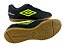 Chuteira Umbro Futsal Neo Striker Preto Limao Grafite - Imagem 5