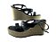 Sandalia Feminina Anabela 5492.101 Preto Multi Bege - Imagem 3