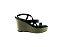 Sandalia Feminina Anabela 5492.101 Preto Multi Bege - Imagem 1