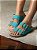 BIRKEN CHICAGO DETALHE FIVELAS COURO AZUL - Imagem 2