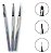 Kit 3 Pincéis Para Decoração Alongamento Unhas Gel - Helen Color - Imagem 1