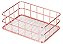 Organizador de Mesa Cesta Organizadora Metal Rose - Imagem 1