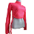 Blusa Cropped Manga Longa Gringa Amarração Lateral Cores Neon - Imagem 4