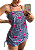 Vestido Curto Franzido Caveiras Fofas Xadrez - Imagem 1