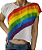 Cropped Camisetinha Arco-Íris Slim e Plus Size - Imagem 1