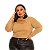 Cropped Gringo Plus Size Manga Longa com Decote Assimétrico EXG 48/52 - Imagem 4