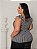 Blusa Xadrez e Cores Lisas Plus Size Alças Largas com Babados EXG Veste 48/52 - Imagem 2