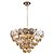 Lustre de cristal Cristalle 55cm Champagne - Imagem 2