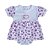 Vestido Body Bebê Floral Branco - Imagem 1
