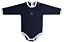 Conjunto Body Bebê Masculino Manga Longa Suedine Marinho - Imagem 2
